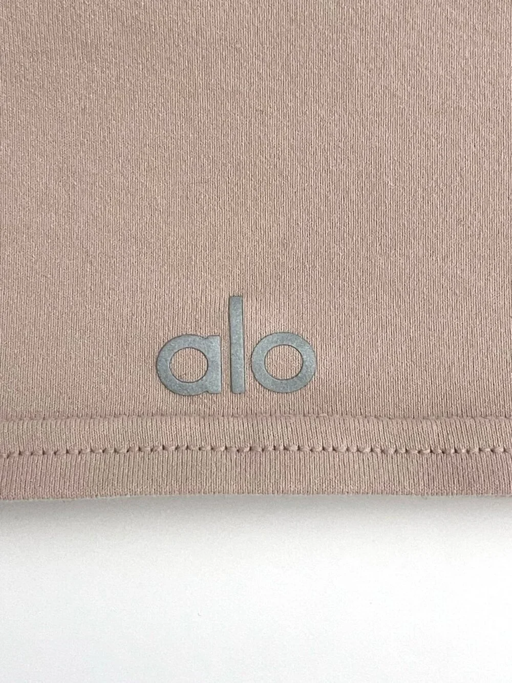 alo Yoga Real Bra Tank Mauve Taupe Shelf Bra Crop Top M